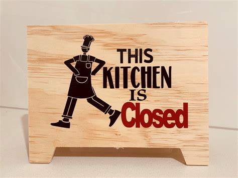 Handmade kitchen closed sign | Etsy