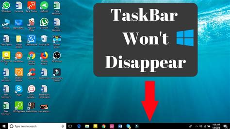 Windows Taskbar Not Hiding Fullscreen