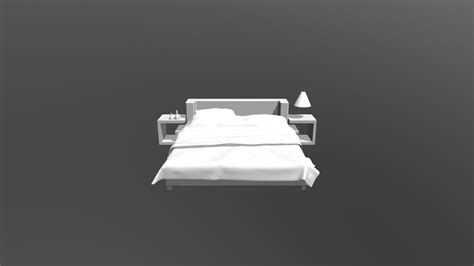 King size bed 3d model - Download Free 3D model by all3dfree (@Jacoblee84) [53acd9a] - Sketchfab