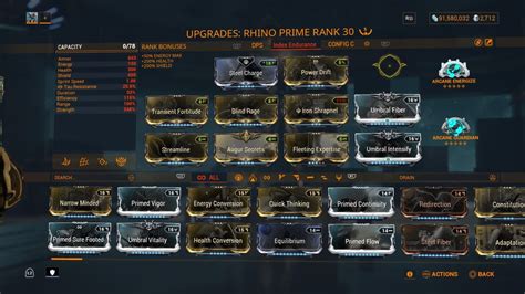 Warframe: Rhino Prime Build Guide