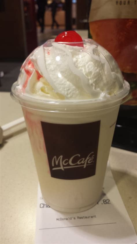 vanilla milkshake mcdonald's