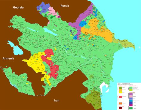 Ethnic map of Azerbaijan : MapPorn