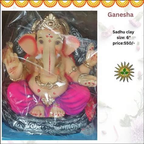 Eco Friendly Ganesha Clay Idol at Rs 550/piece | Clay Ganesha Statue in ...