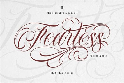 Fearless | Tattoo Font - Free Font