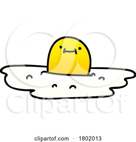 Cartoon Clipart Sunny Side up Egg Character by lineartestpilot #1802013