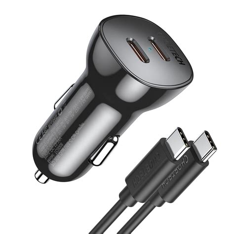 36W Dual Fast USB C Car Charger PD 18W Type C Car Charger Adapter ...