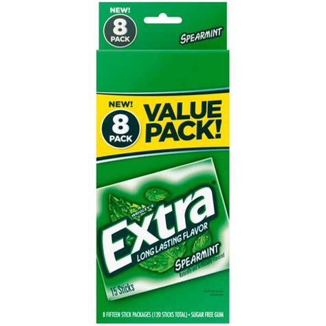 Extra 8-Pack Spearmint Gum - 022000220155 | Blain's Farm & Fleet