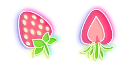 Neon Strawberry cursor – Custom Cursor