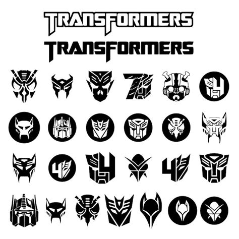 Transformers Svg, Transformer SVG Faces, Transformers Logo Layered SVG ...