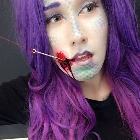 Mermaid with hook special effects makeup | Halloween costumes makeup ...