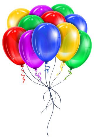 Happy Birthday Balloons Png Transparent Background