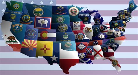 United States of America flag map by JaySimons on DeviantArt