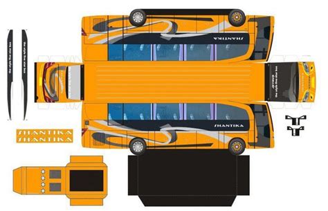 Pola Papercraft Bus Indonesia | Bus, Mitsubishi lancer evolution, Paper ...