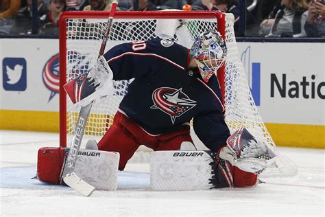 Blue Jackets sign goalie Merzlikins to extension - WQKT Sports Country ...