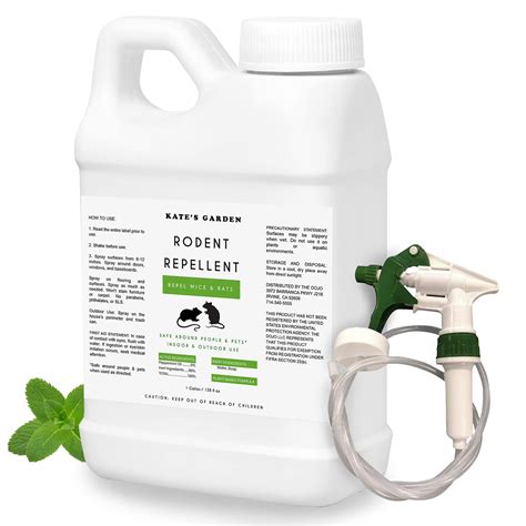 Buy Kate's Home & Garden Peppermint Oil Rodent Repellent Spray to Repel Mice and Rats (128oz - 1 ...