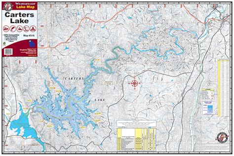 Carters Lake #316 – Kingfisher Maps, Inc.