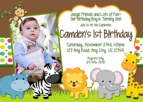 Image result for safari birthday invitation template free | Jungle ...