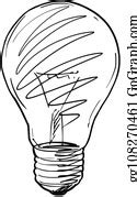900+ Vector Sketch Drawing Illustration Of Light Bulb Clip Art | Royalty Free - GoGraph