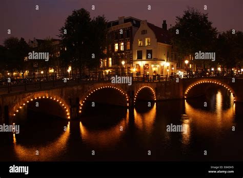 Bridge over Keizersgracht Canal Stock Photo - Alamy