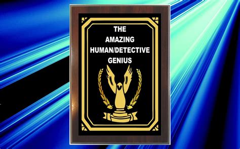 Ultimate Human Genius Award Plaque Custom Engraved Award - Etsy Australia