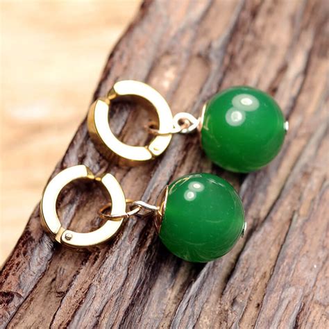 Clip-On Green Potara Earrings • The Green Crystal