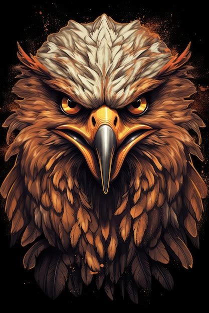 Premium AI Image | Angry Eagle Logo