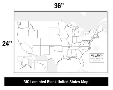 Large Blank United States Outline Map Poster Laminated X | Hot Sex Picture