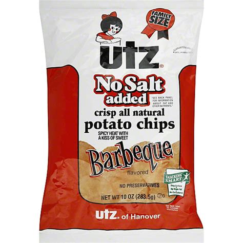 Utz Potato Chips, Barbecue No Salt | Snacks, Chips & Dips | Foodtown