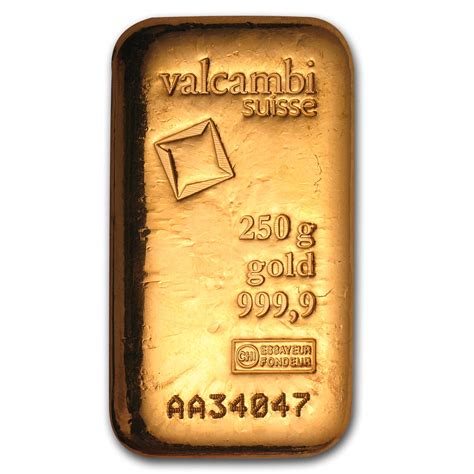 Valcambi - 250 gram Gold Bar - Valcambi (Poured w/Assay) - Walmart.com - Walmart.com