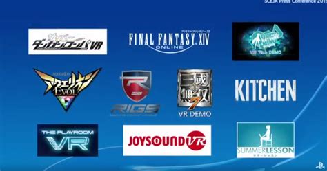 Playstation VR Initial Japanese Games Line Up Revealed, Includes Final Fantasy XIV – Road to VR