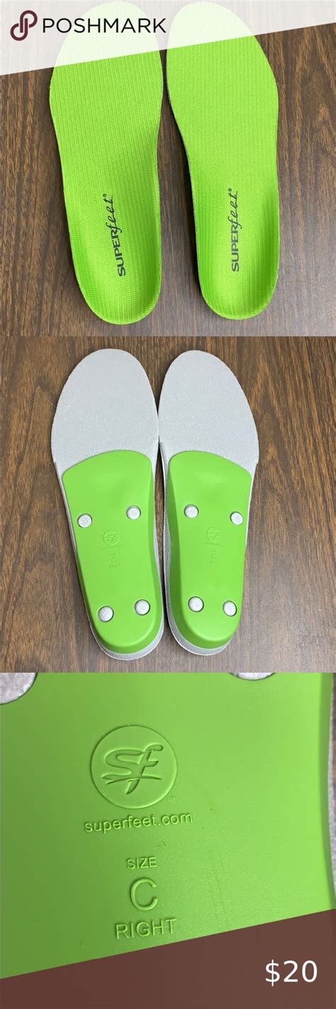 Superfeet Green C Size 6 1/2-8 Insoles | Insole, Women shopping, Green