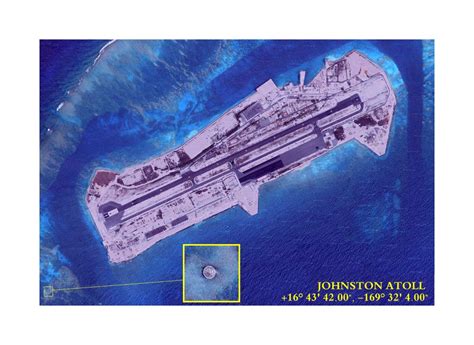 Large satellite map of Johnston Atoll | Johnston Atoll | Oceania ...