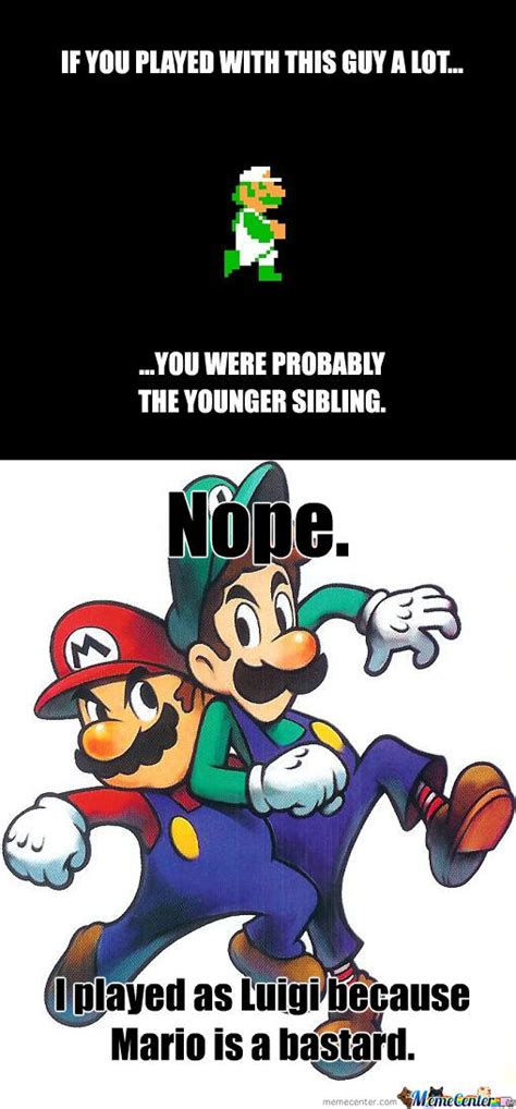 Mario Vs. Luigi by pnutcracker - Meme Center