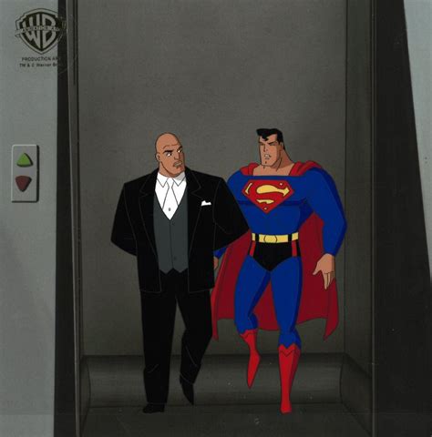 Superman the Animated Series Original Production Cel: Superman and Lex ...