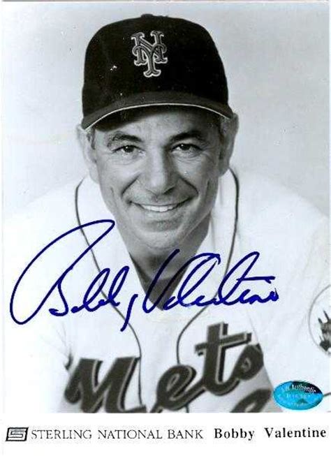 Bobby Valentine autographed 5x7 photo (New York Mets)