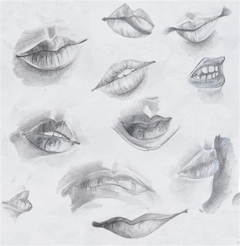 Realistic Mouth Drawing at PaintingValley.com | Explore collection of ...