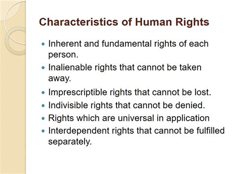 Definition of Human Rights - 693 Words | Presentation Example