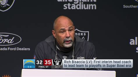 Las Vegas Raiders head coach Rich Bisaccia admits Raiders' sideline was 'certainly talking about ...