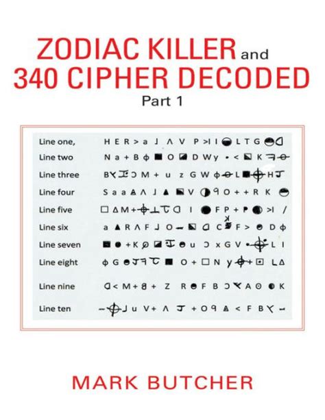 Zodiac Killer and 340 Cipher Decoded: Part 1 by Mark Butcher | NOOK ...