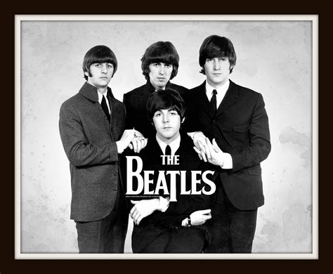 Classic Young Beatles Circa 1960's 11x14 Double Matted 8x10 Photo Print John Lennon Ringo Paul ...