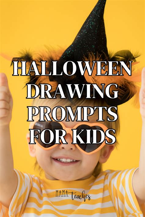 Halloween Drawing Prompts for Kids - Mama Teaches