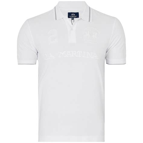 La Martina Polo Shirt Pique Regular Fit PMP601-00001