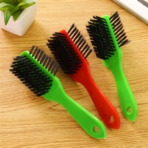 Professional Shoe Care Tool Leather Shoe Brush plastic Long Handle Polish Sponge Wipers Shoe ...