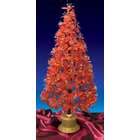 Gold Fiber Optic Animated Angel Christmas Tree Topper