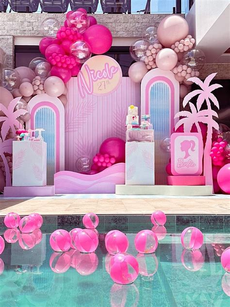 Barbie Malibu Birthday Party Ideas | Photo 6 of 6 Barbie Pool Party, Barbie Theme Party, Barbie ...