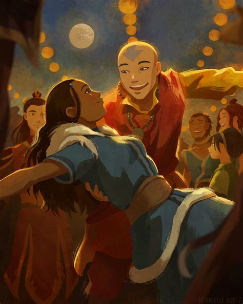 Katara and Aang's Wedding [by Devin Elle Kurtz] : r/TheLastAirbender