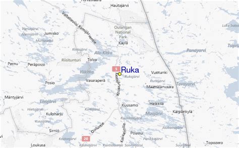 Finland Ruka Map