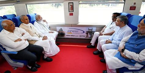 Sleeker, swifter, with revolving seats — Modi flags off Gandhinagar ...