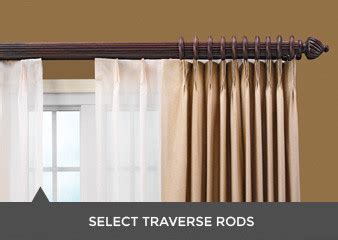 DOUBLE TRAVERSE RODS I Curtain Sheers Rods I Wood Drapery Rods, Wood ...