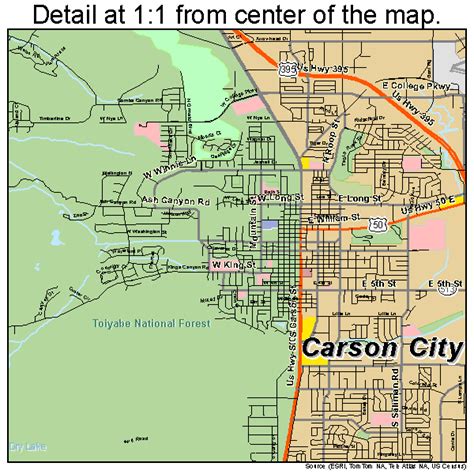 Carson City Nevada Street Map 3209700